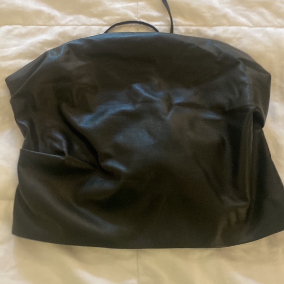 Nanushka Dalhia vegan leather tube top. Lace up back. Small. Never worn. No tags - Picture 3 of 5